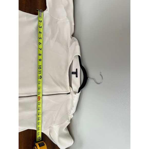 Eileen Fisher Jacket Women's Medium Travel Ponte Full Zip White - Picture 6 of 6